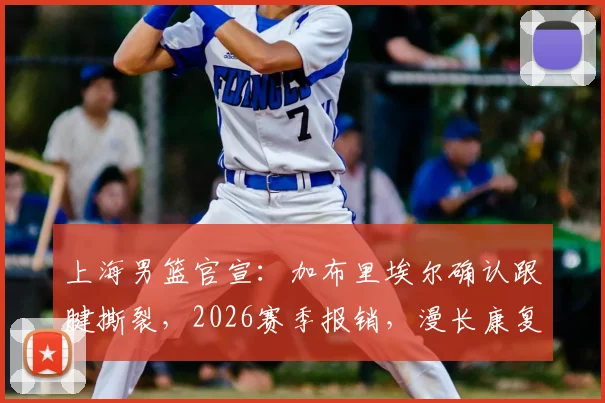 上海男篮官宣：加布里埃尔确认跟腱撕裂，2026赛季报销，漫长康复期开启
