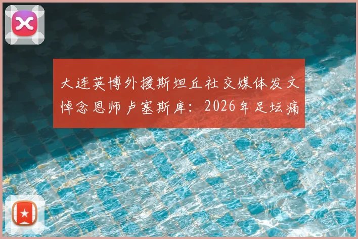大连英博外援斯坦丘社交媒体发文悼念恩师卢塞斯库：2026年足坛痛失传奇，愿你安息